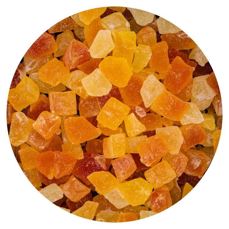 Papaya blokjes